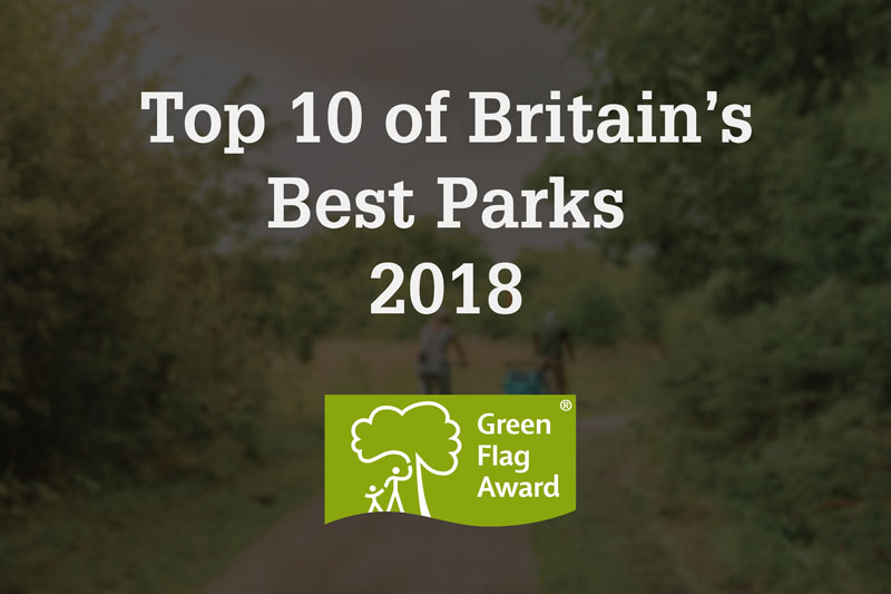 Picture of text promoting our best park award