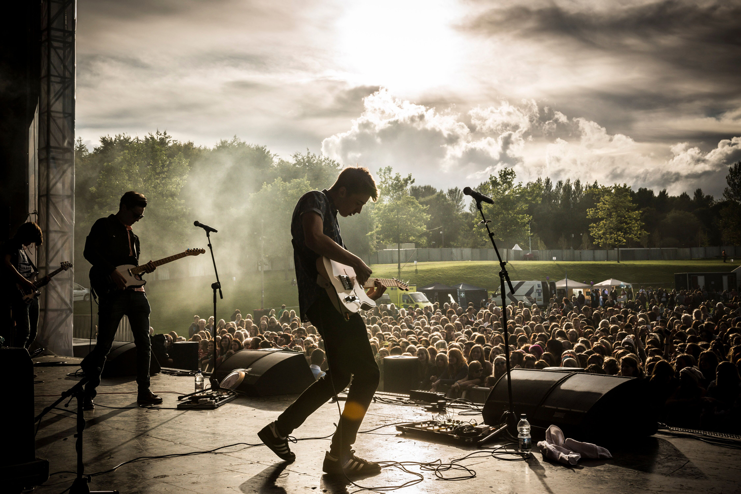 Picture of a music festival in Telford Town Park