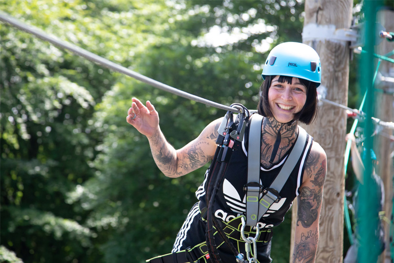 Image of a girl on the quick jump course