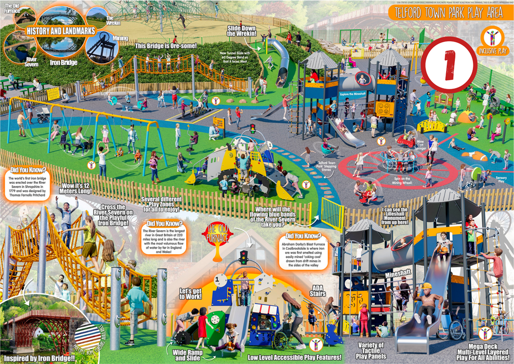 Play Areas Information Telford Town Park